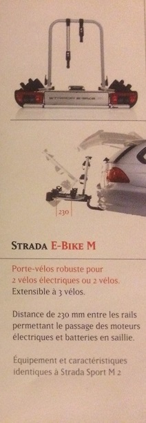 Porte-vélos Atera Strada E-Bike (2 vélos extensible à 3) XL